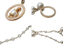 Load image into Gallery viewer, CHANEL シャネル チェーンベルト 06A刻印 ココマーク フェイクパール ラインストーン メタル GP ゴールド 鳥カゴモチーフ 美品 中古 4b002670