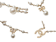 Load image into Gallery viewer, CHANEL シャネル チェーンベルト 06A刻印 ココマーク フェイクパール ラインストーン メタル GP ゴールド 鳥カゴモチーフ 美品 中古 4b002670