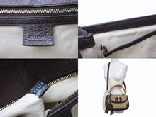 画像をギャラリービューアに読み込む, GUCCI グッチ ハンドバッグ ベージュ ブラウン バンブー GGスプリームキャンバス 254884 ゴールド金具 美品 中古 4b002673