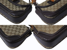 画像をギャラリービューアに読み込む, GUCCI グッチ ハンドバッグ ベージュ ブラウン バンブー GGスプリームキャンバス 254884 ゴールド金具 美品 中古 4b002673