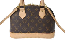 Load image into Gallery viewer, LOUIS VUITTON ルイヴィトン モノグラム アルマBB ハンドバッグ M53152 ショルダー 2WAY PVC ゴールド金具 美品 中古 4b002680