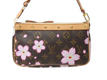 Load image into Gallery viewer, 極美品 LOUISVUITTON ルイヴィトン 村上隆 ポシェットアクセソワール ポーチ M92006 モノグラムチェリーブロッサム 中古 4b002682