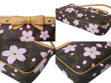 Load image into Gallery viewer, 極美品 LOUISVUITTON ルイヴィトン 村上隆 ポシェットアクセソワール ポーチ M92006 モノグラムチェリーブロッサム 中古 4b002682