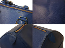 画像をギャラリービューアに読み込む, LOUIS VUITTON ルイヴィトン キーポル55 ボストンバッグ エピレザー ブルー M42955 美品 中古 4b002683