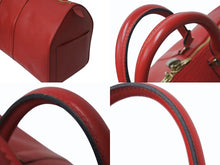画像をギャラリービューアに読み込む, 極美品 LOUIS VUITTON ルイヴィトン キーポル50 ボストンバッグ M42967 カスティリアンレッド エピレザー 中古 4b002684