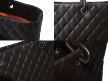 Load image into Gallery viewer, CHANEL シャネル カンボンライン ラージトートバッグ 10番台 A25169 ココマーク カーフスキン パテントレザー ブラウン 美品 中古 4b002692