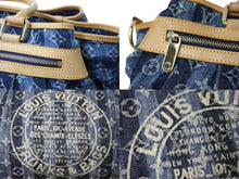 画像をギャラリービューアに読み込む, 極美品 LOUIS VUITTON ルイヴィトン モノグラムデニム カバレイエGM 2way ショルダーバッグ ブルー ゴールド金具 M95336 中古 4b002695
