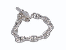 Load image into Gallery viewer, 極美品 HERMES エルメス シェーヌダンクルMM ブレスレット 24C220662 フランス製 16コマ シルバー925 57.8g 中古 4b002704