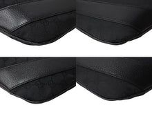 画像をギャラリービューアに読み込む, GUCCI グッチ ハンドバッグ ブラック GGスプリームキャンバス レザー 124357 GG柄 シルバー金具 美品 中古 4b002709