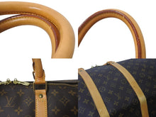 画像をギャラリービューアに読み込む, LOUIS VUITTON ルイヴィトン キーポル55 ボストンバッグ M41424 モノグラム PVC レザー ブラウン 美品 中古 4b002712