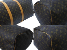 画像をギャラリービューアに読み込む, LOUIS VUITTON ルイヴィトン キーポル55 ボストンバッグ M41424 モノグラム PVC レザー ブラウン 美品 中古 4b002712