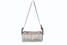 Load image into Gallery viewer, CHANEL シャネル スポーツライン ミニドラム ココマーク ショルダーバッグ 10番台 ラバー ホワイト レッド グレー シルバー金具 良品 中古 4b002714