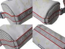 Load image into Gallery viewer, CHANEL シャネル スポーツライン ミニドラム ココマーク ショルダーバッグ 10番台 ラバー ホワイト レッド グレー シルバー金具 良品 中古 4b002714