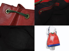 画像をギャラリービューアに読み込む, LOUIS VUITTON ルイヴィトン エピ ノエ トリコロール 巾着ショルダーバッグ M44084 マルチカラー レザー ゴールド金具 良品 中古 4b002719