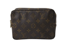 画像をギャラリービューアに読み込む, LOUIS VUITTON ルイヴィトン トゥルーストワレット23 コスメポーチ クラッチバッグ ポーチ モノグラム ブラウン 美品 中古 4b002721