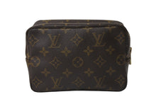 画像をギャラリービューアに読み込む, LOUIS VUITTON ルイヴィトン トゥルーストワレット23 コスメポーチ クラッチバッグ ポーチ モノグラム ブラウン 美品 中古 4b002721