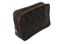 画像をギャラリービューアに読み込む, LOUIS VUITTON ルイヴィトン トゥルーストワレット23 コスメポーチ クラッチバッグ ポーチ モノグラム ブラウン 美品 中古 4b002721