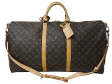 画像をギャラリービューアに読み込む, 極美品 LOUIS VUITTON ルイヴィトン キーポル バンドリエール60 ボストンバッグ M41412 モノグラム PVC レザー ブラウン 中古 4b002724