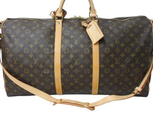 画像をギャラリービューアに読み込む, 極美品 LOUIS VUITTON ルイヴィトン キーポル バンドリエール60 ボストンバッグ M41412 モノグラム PVC レザー ブラウン 中古 4b002724