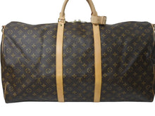 画像をギャラリービューアに読み込む, 極美品 LOUIS VUITTON ルイヴィトン キーポル バンドリエール60 ボストンバッグ M41412 モノグラム PVC レザー ブラウン 中古 4b002724