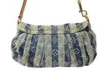 画像をギャラリービューアに読み込む, LOUIS VUITTON ルイヴィトン ミニプリーティ レイエ ショルダーバッグ M95333 モノグラムデニム ブルー 美品 中古 4b002725
