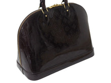 Load image into Gallery viewer, LOUIS VUITTON ルイヴィトン アルマGM ハンドバッグ M93595 モノグラム ヴェルニ バーガンディ ゴールド金具 美品 中古 4b002726