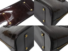 Load image into Gallery viewer, LOUIS VUITTON ルイヴィトン アルマGM ハンドバッグ M93595 モノグラム ヴェルニ バーガンディ ゴールド金具 美品 中古 4b002726