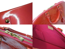 Load image into Gallery viewer, LOUIS VUITTON ルイヴィトン アルマGM ハンドバック ヴェルニ パテント M90096 レッド モノグラム 美品 中古 4b002727