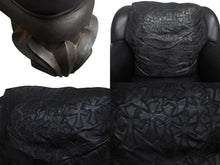 画像をギャラリービューアに読み込む, CHROMEHEARTS クロムハーツ ソファ 椅子 セメタリー クロスパッチ 希少 エボニーウッド レザー ブラック 美品 中古 4b002730