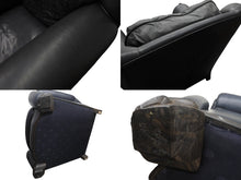 画像をギャラリービューアに読み込む, CHROMEHEARTS クロムハーツ ソファ 椅子 セメタリー クロスパッチ 希少 エボニーウッド レザー ブラック 美品 中古 4b002730