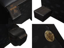 画像をギャラリービューアに読み込む, CHROMEHEARTS クロムハーツ ソファ 椅子 セメタリー クロスパッチ 希少 エボニーウッド レザーブラック 美品 中古 4b002731