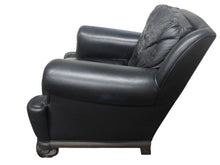 画像をギャラリービューアに読み込む, CHROMEHEARTS クロムハーツ ソファ 椅子 セメタリー クロスパッチ 希少 エボニーウッド レザーブラック 美品 中古 4b002731