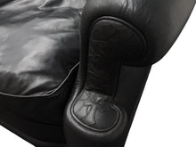 画像をギャラリービューアに読み込む, CHROMEHEARTS クロムハーツ ソファ 椅子 セメタリー クロスパッチ 希少 エボニーウッド レザーブラック 美品 中古 4b002731