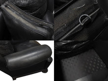 画像をギャラリービューアに読み込む, CHROMEHEARTS クロムハーツ ソファ 椅子 セメタリー クロスパッチ 希少 エボニーウッド レザーブラック 美品 中古 4b002731