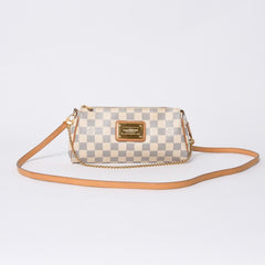 Very good condition LOUIS VUITTON Damier Azur Eva 2WAY hand shoulder bag N55214 Used 4a000275