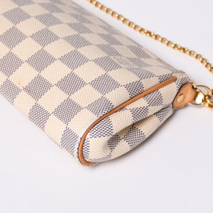 Very good condition LOUIS VUITTON Damier Azur Eva 2WAY hand shoulder bag N55214 Used 4a000275
