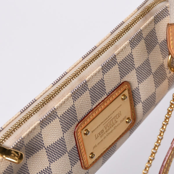 Very good condition LOUIS VUITTON Damier Azur Eva 2WAY hand shoulder bag N55214 Used 4a000275