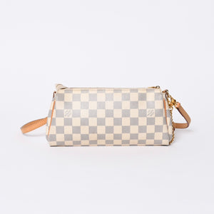 Very good condition LOUIS VUITTON Damier Azur Eva 2WAY hand shoulder bag N55214 Used 4a000275