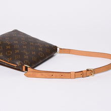 画像をギャラリービューアに読み込む, LOUIS VUITTON ルイヴィトン モノグラム ミュゼットサルサ ショルダーバッグ M51258 ブラウン PVC ヌメ革 ゴールド金具 美品 中古 4a000259