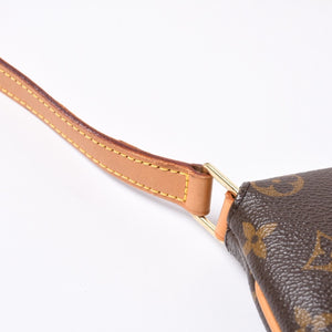 LOUIS VUITTON Monogram Musette Salsa Shoulder Bag M51258 Brown PVC Tanned Leather Gold Hardware Good Condition Used 4a000259