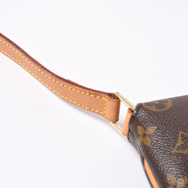 LOUIS VUITTON Monogram Musette Salsa Shoulder Bag M51258 Brown PVC Tanned Leather Gold Hardware Good Condition Used 4a000259