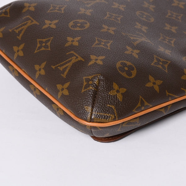 LOUIS VUITTON Monogram Musette Salsa Shoulder Bag M51258 Brown PVC Tanned Leather Gold Hardware Good Condition Used 4a000259