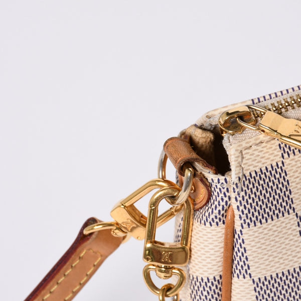Very good condition LOUIS VUITTON Damier Azur Eva 2WAY hand shoulder bag N55214 Used 4a000275