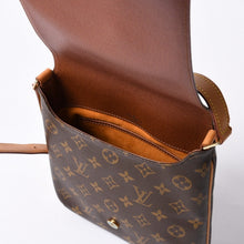画像をギャラリービューアに読み込む, LOUIS VUITTON ルイヴィトン モノグラム ミュゼットサルサ ショルダーバッグ M51258 ブラウン PVC ヌメ革 ゴールド金具 美品 中古 4a000259