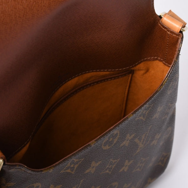 LOUIS VUITTON Monogram Musette Salsa Shoulder Bag M51258 Brown PVC Tanned Leather Gold Hardware Good Condition Used 4a000259