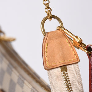 Very good condition LOUIS VUITTON Damier Azur Eva 2WAY hand shoulder bag N55214 Used 4a000275