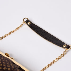 LOUISVUITTON Louis Vuitton Omoniere Handbag M92060 Monogram Satin Gold Hardware Good Condition Used 4a000353