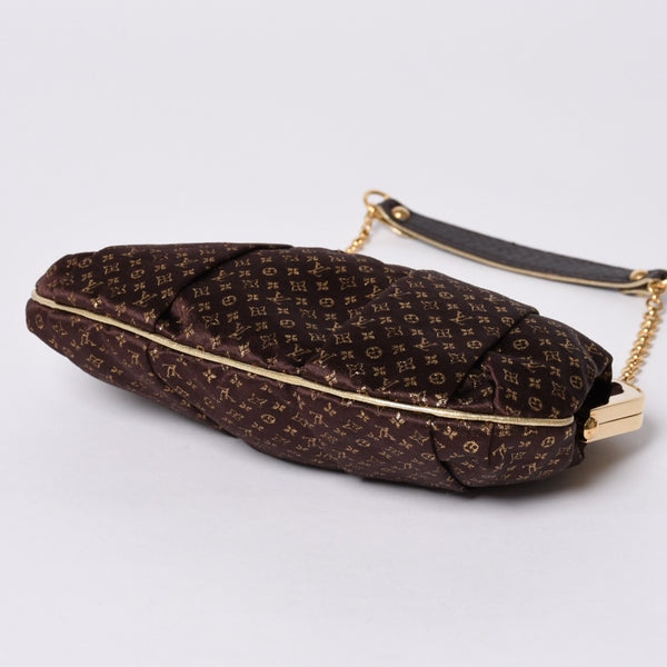 LOUISVUITTON Louis Vuitton Omoniere Handbag M92060 Monogram Satin Gold Hardware Good Condition Used 4a000353