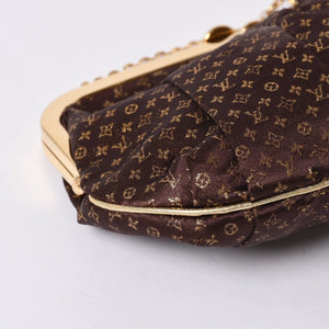 LOUISVUITTON Louis Vuitton Omoniere Handbag M92060 Monogram Satin Gold Hardware Good Condition Used 4a000353