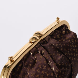 LOUISVUITTON Louis Vuitton Omoniere Handbag M92060 Monogram Satin Gold Hardware Good Condition Used 4a000353